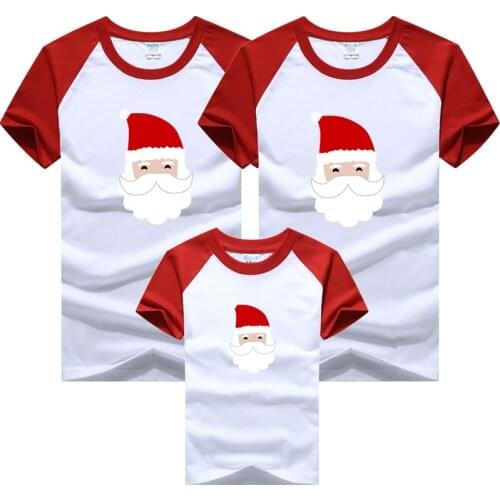 Christmas Family Matching Clothes Mommy and Daughter Father and Son Clothes Family Look Outfits New Year Cartoon Print T-shirt