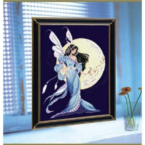 Top Quality Beautiful Lovely Counted Cross Stitch Kit Moon Fairy Goddess at Night