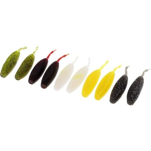10 Pcs Soft Bait Set Aritificial Minnow Simulation Fishing Bait Tackle