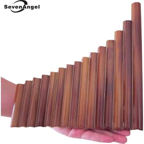 15 Pipes Handmade Bamboo Panflute G Key Woodwind Musical Instrument Flauta Xiao Left & Right Hand panpipes flute with dizi bag