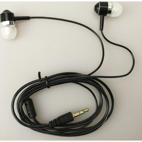 3.5mm Good Quality Earphones Black White Transparent Earbud about 1.2m for 3.5 Audio Equipment Phone for Tourism 500pcs/lot