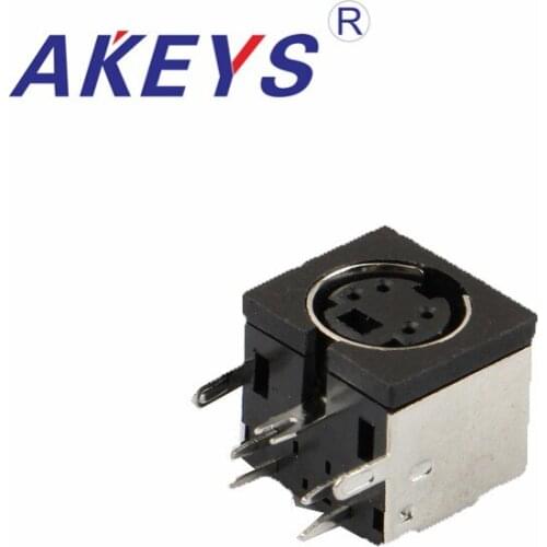 5PCS MDC-4-01 PCB Mount 4 Pin Female S Jack DVD Mini Din Sockets Connectors S Terminal Black