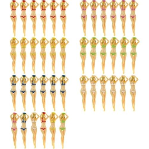 6 Pcs/Pack Sexy Colored Bikini Golf Tees 3 inch Plastic Pin-up Tee Golf Practice Novelty Tees Gifts Golf Accessories