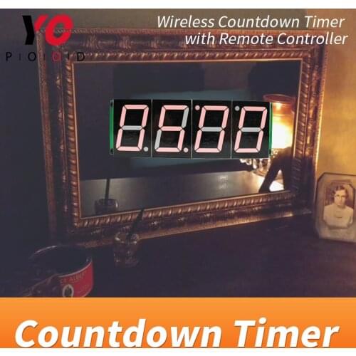 Wireless Countdown timer Room escape game props four digital display users can set time YOPOOD real life Takagism game supplier