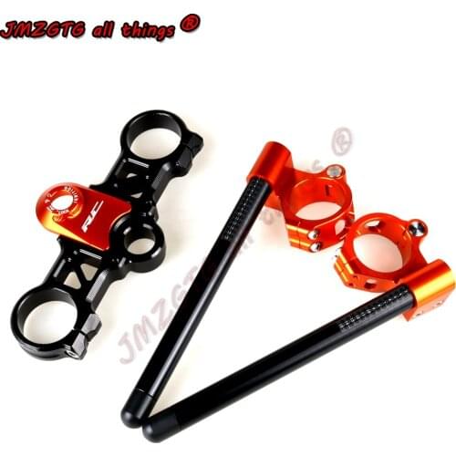 For KTM RC390 RC200 2014-2020 CNC Racing Refit Clip On Handle Bars Front End Upper Top Clamp