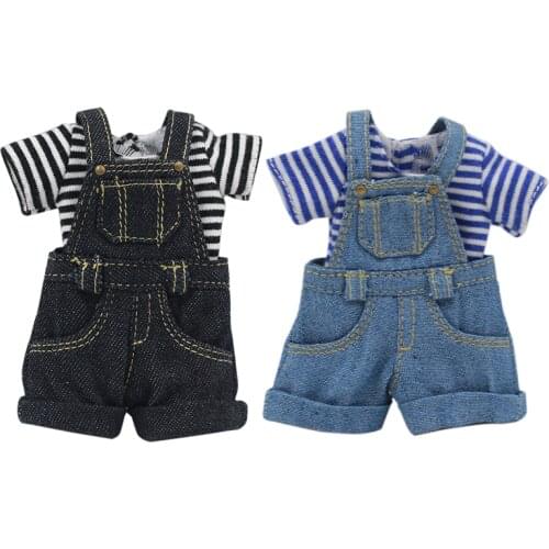 DBS Blyth icy 1/6 doll clothes doll Denim overalls for the 12 inch doll JOINT body cool dressing suitable licca girl boy gift