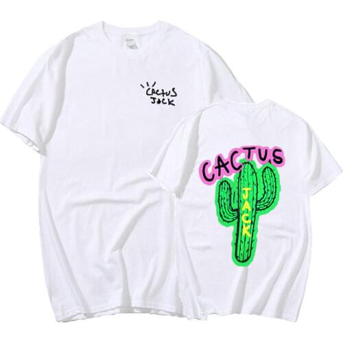 Travis Scott cactus jack luxury Men Cotton T Shirt Hip Hop Men Women Print Couple Lovers Harajuku T-Shirts CACTUS t shirt