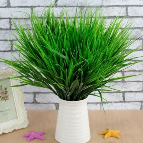 5PCS/Set Artificial Grass Plant Decorative Bendable Fake Plant Fake Grass Plant For Home Office Decor New