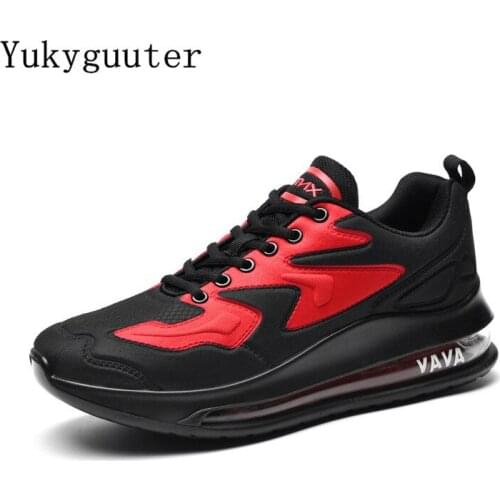 Men Sneakers Running Shoes Air Cushion Outdoor Sports Breathable Fashion Boots Male Light Weight Walking Jogging Plus Size 39-46