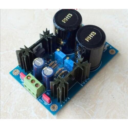 HIFI Dual voltage LM317/ LM337+TL431 high precision linear regulated power supply board / kit
