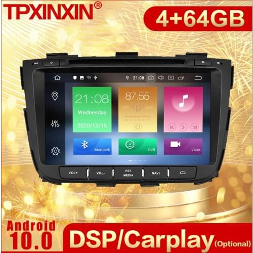 2 Din Carplay Android Radio Receiver Multimedia Stereo For Kia Sorento 2013 2014 GPS Navigation Video Audio Recorder Head Unit
