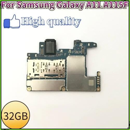 32G For Samsung Galaxy A11 A115F Logic Board Factory Unlocked Mainboard For Samsung Galaxy A11 A115F Motherboard With Full Chips