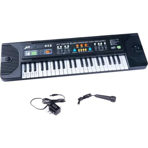 44 Keys Electronic Piano Multifunctional Electronic Organ Musical Instrument Toy with Microphone for Children Beginners