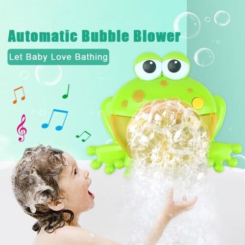 Cartoon Music Non-Toxic Bathing Bubble-Blowing Machine Kids Soap Bubble Maker Baby Bathtub Bath Toy