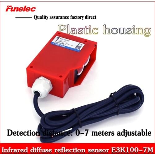 Original authentic long-distance diffuse photoelectric switch sensor E3K100-7M detection distance 0-10 meters