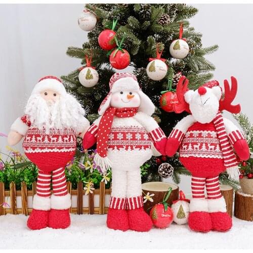 Big Size Christmas Decorations Dolls Christmas Tree Ornament Innovative Elk Santa Snowman Decoration Kids New Year Gift Navidad