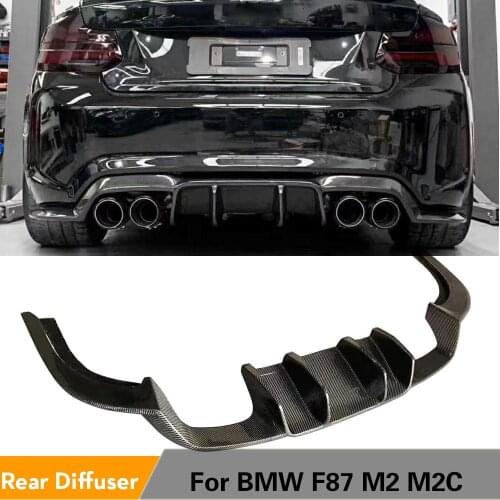 Rear Diffuser Lip For BMW F87 M2 M2C Competition 2016 - 2018 Carbon Fiber Car Rear Bumper Diffuser Lip Spoiler Splitters
