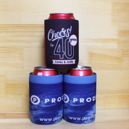 200pcs/lot Hot Sale Customer LOGO Printing Stubby Holders Beer Bottle Coolers Bag For Wedding Gift Bar Birthday Party Restaurant