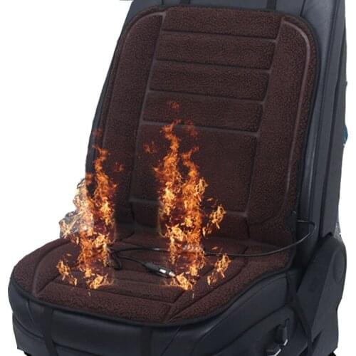 2020 Brand New Electric 12v Heating Artificial Fur Car Seat Covers,keep Warm Car Pads,winter Infrated Heated Cushion E5 X25