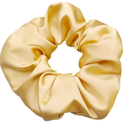 3pcs/lot 2021 New fashion accessories ball head hair cord 100 mulberry silk 6cm head flowers Ins silk large intestine hair ring