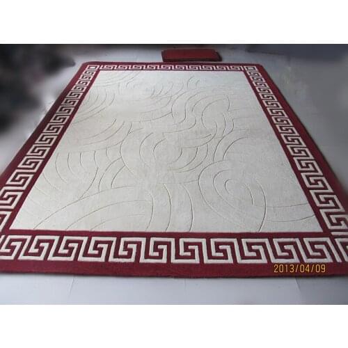 Acrylic carpet brief purplish red chinese style modern living room coffee table bedroom floor mats 160 230