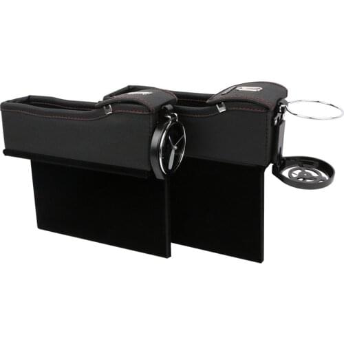 ALLOYSEED Storage Tidying Car Seat Gap Storage Organizer Box with Cup Holder Car Cellphone Purse Card Case Storage Bag Cover
