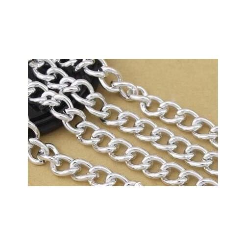 Free shipping DIY jewelry accessories 18 * 13 mm large batch of flower extending chain (aluminum oxide silver)
