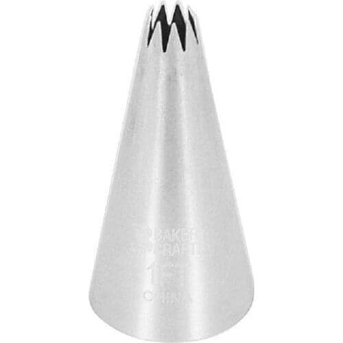 Free Shipping Stainless Steel 304 Large Open Star Piping Nozzle Cakes Cupcakes Decorating Icing Tips #5FT
