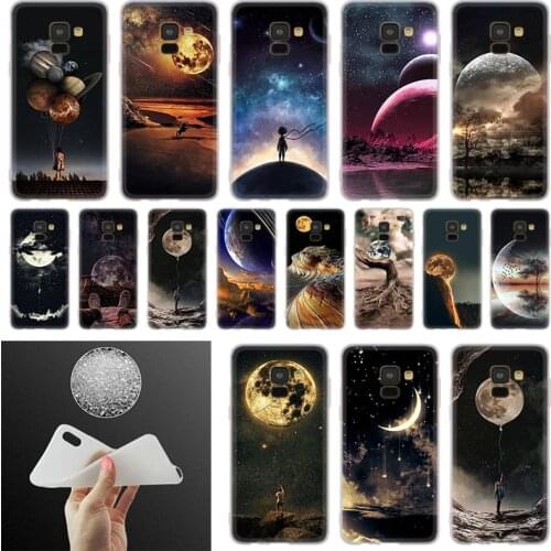Cada vez que veas la luna Phone Case For Samsung Galaxy A10 A20 A30 A40 A50 A60 A70 A6 A8 Plus A7 A9 2018 A3 A5 2017 Soft Cover