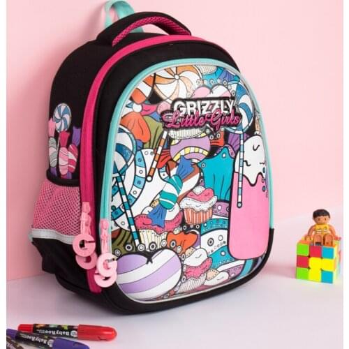 2019 design Childrens Backpack Ice cream pattern School Bags For girls cartoon School Backpack For kids Orthopedic School bag