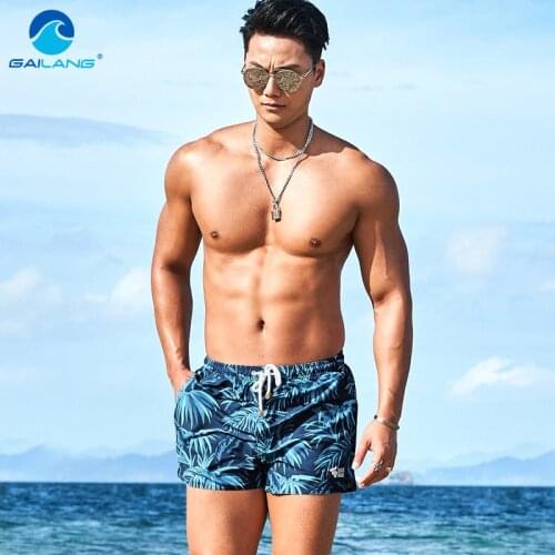 Gailang Brand Mens Sexy Swimsuits Surfing Borad Shorts Swimming Boxer Trunks Man Quick Drying Boardshorts Swimwear Plus Size