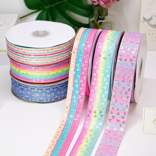 DIY Handmade Materials Printed Foil Holographic Ribbon 50 Yard Per Size 14817