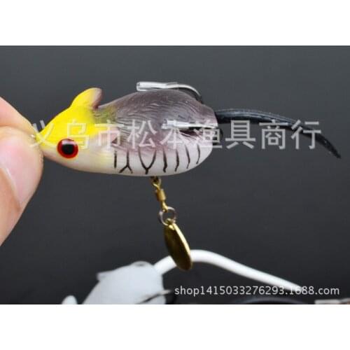 100pcs/lot 2"5.08cm classic Lure frog bait 0.3OZ 8.57g blackfish bait lures hard bait lures dw6113f