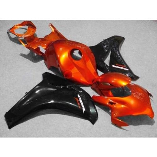 Injection mold Fairing kit for HONDA CBR1000RR 08 09 10 11 CBR 1000RR 2008 2009 2011 ABS Orange black Fairings set+7gifts HH22