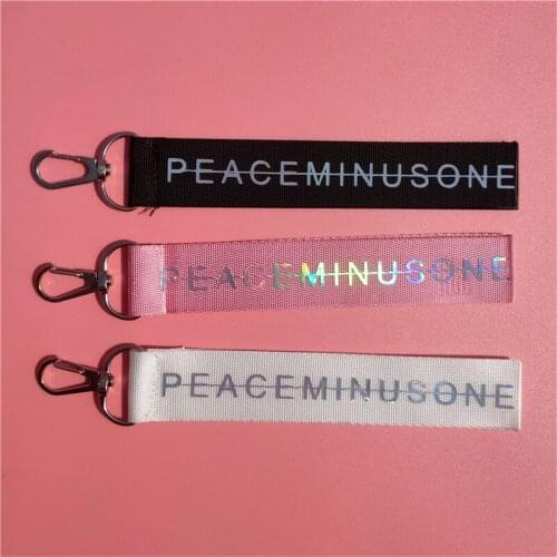 KPOP G-Dragon PEACEMINUSONE GD Keychain AB6IX Letter Keyring Laser Phone Strap Bag Accessories Gifts G72