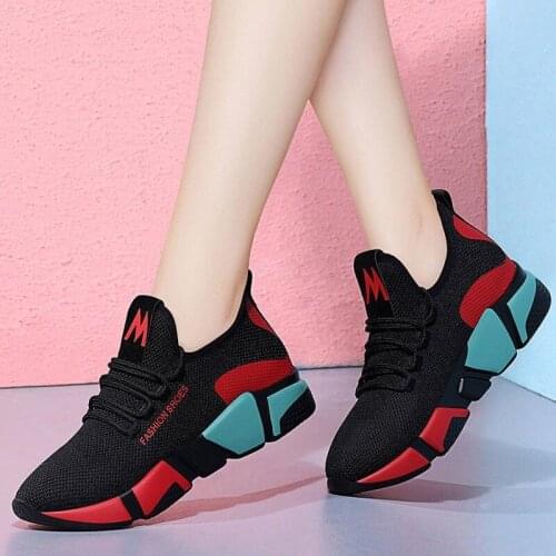 2021 Spring Women Casual Shoes Breathable Mesh Platform Sneakers Women New Fashion Mesh Sneakers Shoes Woman Tenis Feminino