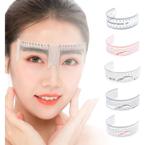 Eyebrow Rulers Tool Measures Microblading Permanent Make Up Eyebrow Tattoo Position Ruler