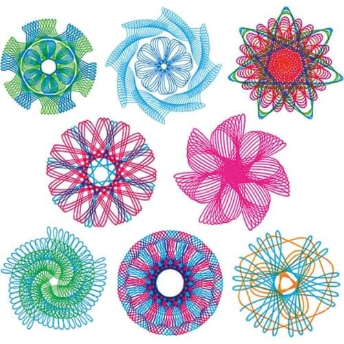 Kawaii ruler set childrens art drawing template ruler stationery set drawing magic wanhua rulertationery school supplies office