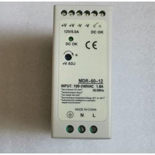 Ac to dc din rail MDR-60-12 12V 5A 60W Power Supply