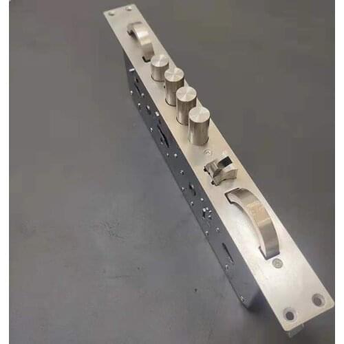 Multi-function full stainless steel fingerprint lock body size 40 * 388 ring hook MortiseAnti-theft door lock fittings hardware