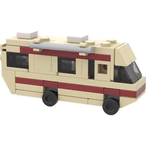 MOC-20606 Drama Breaking Bad RV Classic Walter of White Pinkman Cooking Lab RV High-Tech ideas Building Block Brick Toy Kid Gift