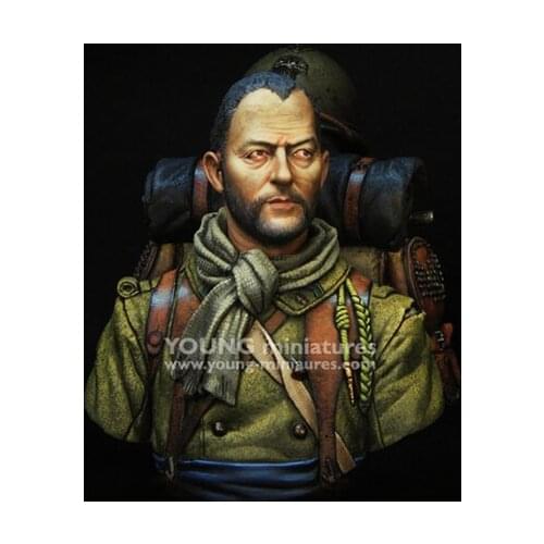 Crazy King Model1/10 resin bust model World War I French foreign volunteers gk hand white mold X97
