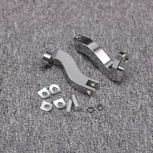 Motorcycle Rear Passenger Footpeg Mounting Kit BLACK CHROME For Harley Touring Street Glide FLHX 93-17