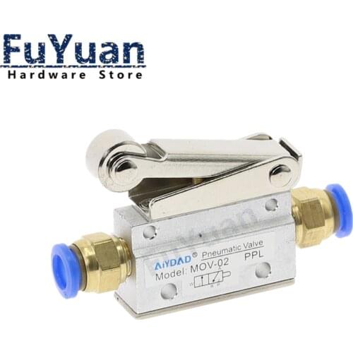 MOV-02 MOV-321 PT 1/8"Female Thread 3 Position 2 Way Pneumatic Mechanical Valve Pneumatic Reversing Valve Hand Manual Valves