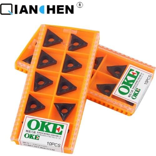 OKE 10pcs/lot High Precision High Performance High Strength CNC TCMT16T304-OTM OC2125 Industry Carbide Inserts Hard Alloy