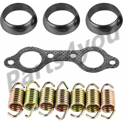 Exhaust Pipe Gasket Spring Rebuild Exhaust Pipe Repair Kit for Polaris Ranger 800 700 3610047 5811511 7041687 5250091 7041789