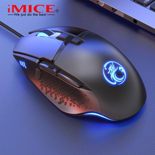 IMICE New T91 Wired Luminous Gaming Mouse USB 7200DPI With Firepower Key Suitable For PC Laptop