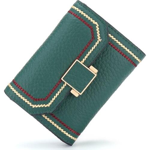 Luxury Brand Women Wallets Long Fashion Fastener Hasp Genuine Leather Wallet Female Purse Clutch Money Women Wallet Coin Purse