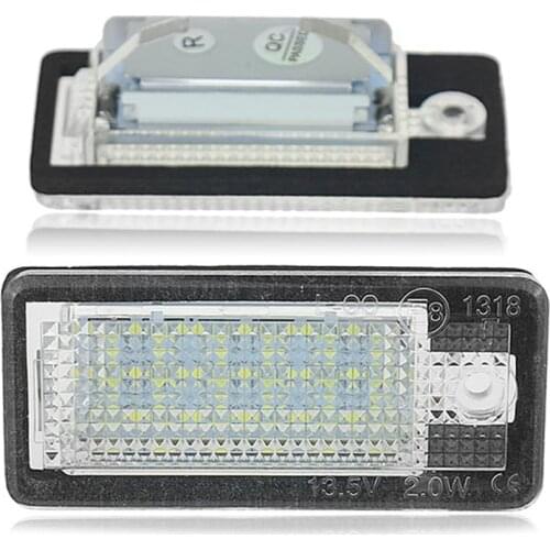 Car LED License Number Plate Light Lamp White for - A3 S3 8P A4 B6 B7 A5 A6 4F Q7 A8 S8 C6 Cabriolet