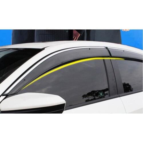 Car Window Rain Shield Shelters Cover ABS Sun Window Visor 2016 2017 fit for KIA Sportage KX5 Car styling